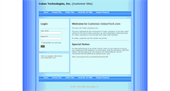 Desktop Screenshot of customer.cobantech.com